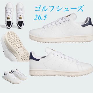 アディダス(adidas)のスタンスミス　ゴルフシューズ　スパイク　スパイクレス　26.5 防水　限定(シューズ)