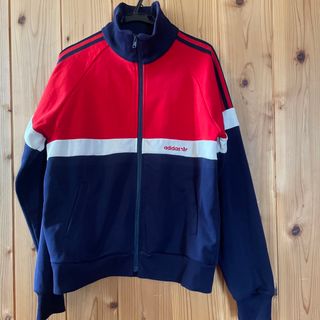 80’s adidas アディダス　トラックジャケット　バイカラー　ブラック　黒