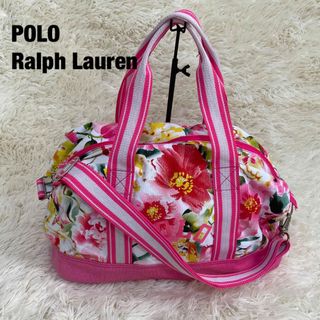 ポロラルフローレン(POLO RALPH LAUREN)の☆POLO RALPH LAURENラルフローレン ピンク 花柄 ボストンバッグ(ボストンバッグ)