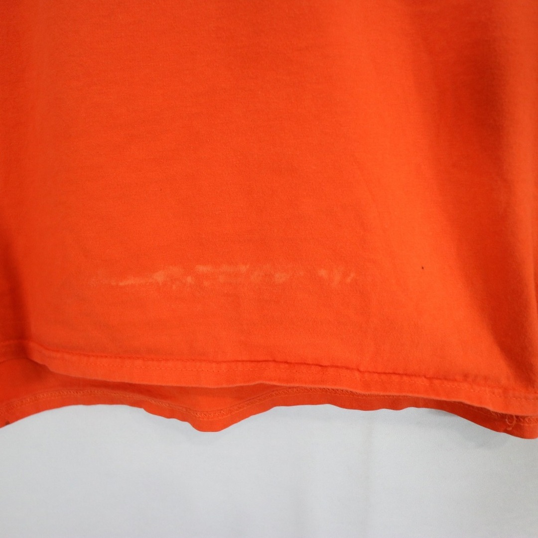 SALE/ HARLEY DAVIDSON ハーレーダビッドソン ブランドネームグラフィックプリント 半袖Ｔシャツ Y2K オレンジ (メンズ XL)   O0571 6