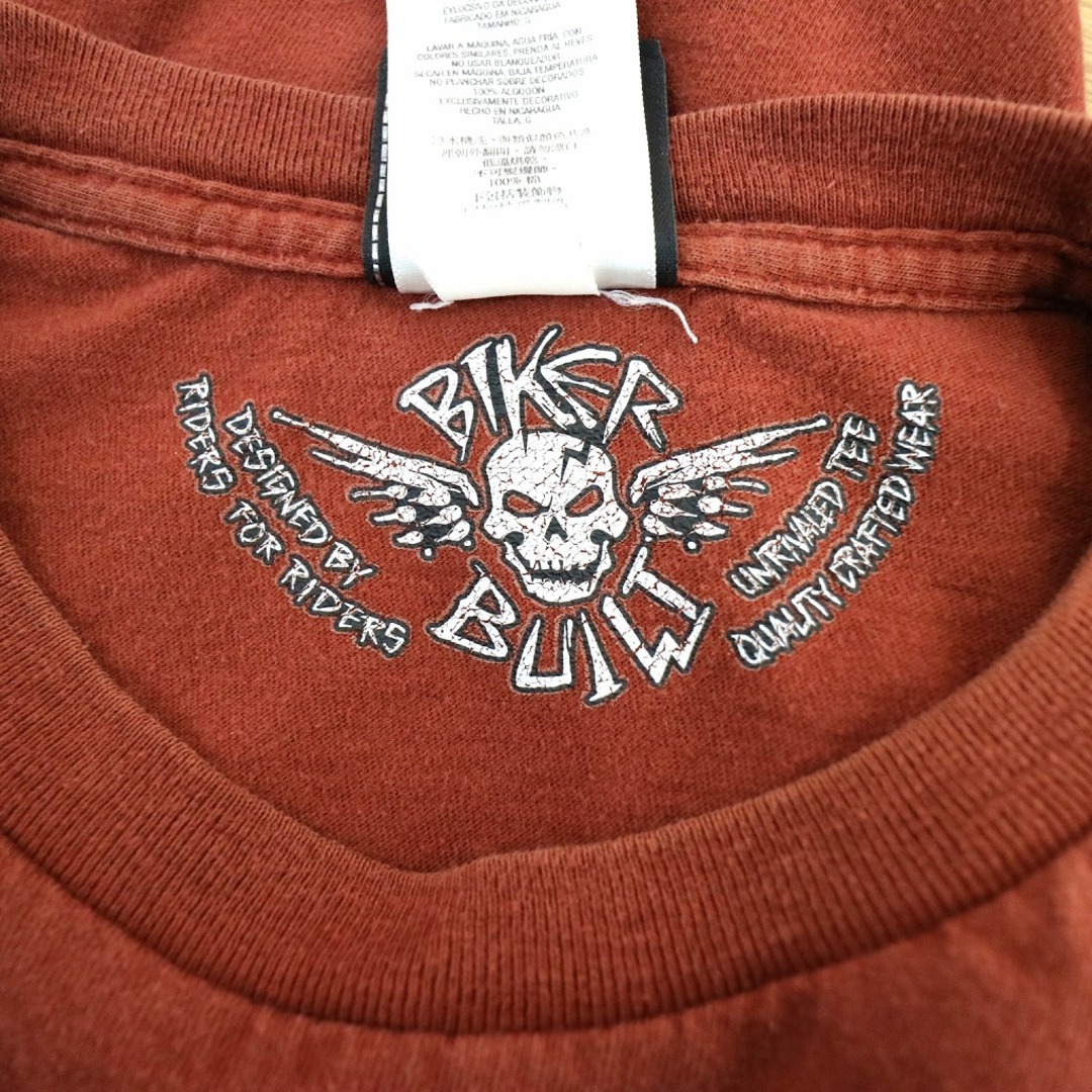 Harley Davidson(ハーレーダビッドソン)のHARLEY DAVIDSON ハーレーダビッドソン 英文字 ロゴ 半袖Ｔシャツ ライトブラウン (メンズ L) 中古 古着 O0566 メンズのトップス(Tシャツ/カットソー(半袖/袖なし))の商品写真