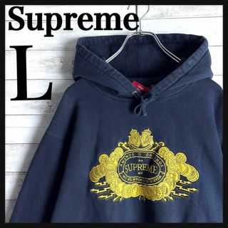 supreme パーカー ネイビーの通販 7,000点以上 | フリマアプリ ラクマ