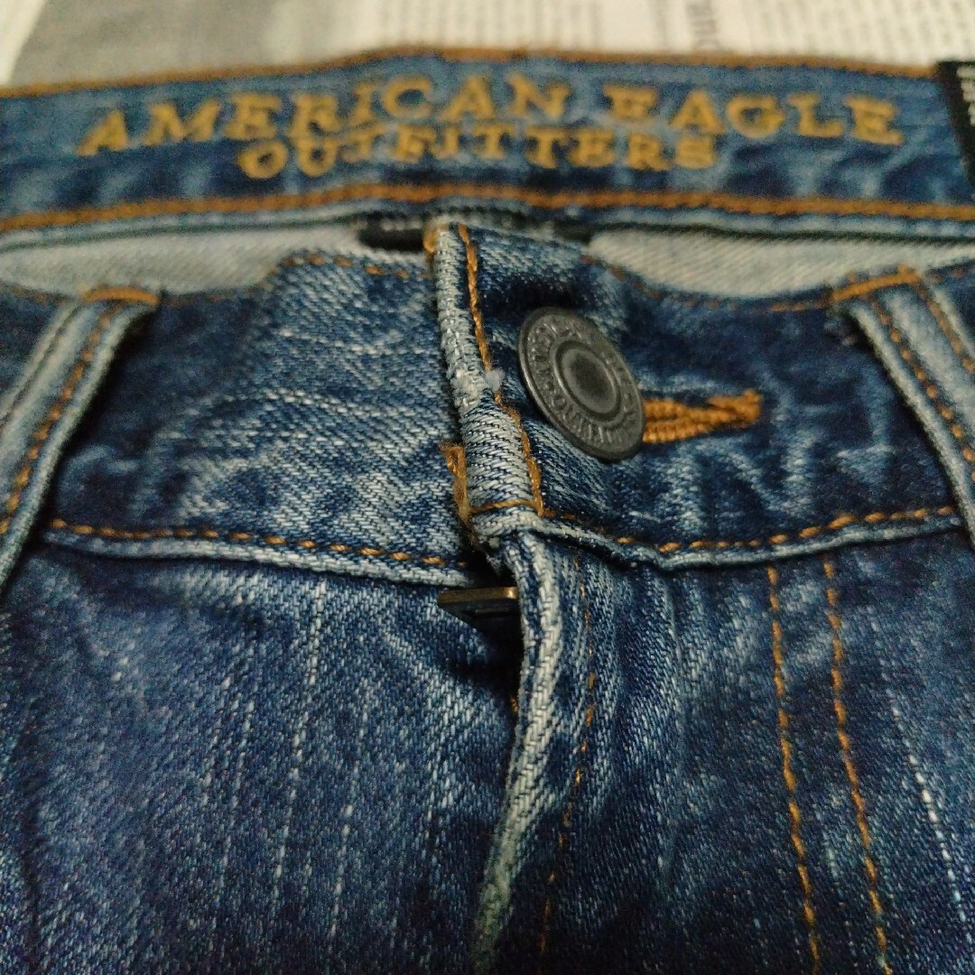 American Eagle(アメリカンイーグル)の新品American Eagle ダメージリペア加工デニム メンズのパンツ(デニム/ジーンズ)の商品写真
