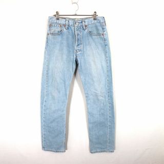 Levi's リーバイス 501 デニムパンツ アメカジ カラー ストレート ボタンフライ ブラウン (メンズ 33/32)   O4839