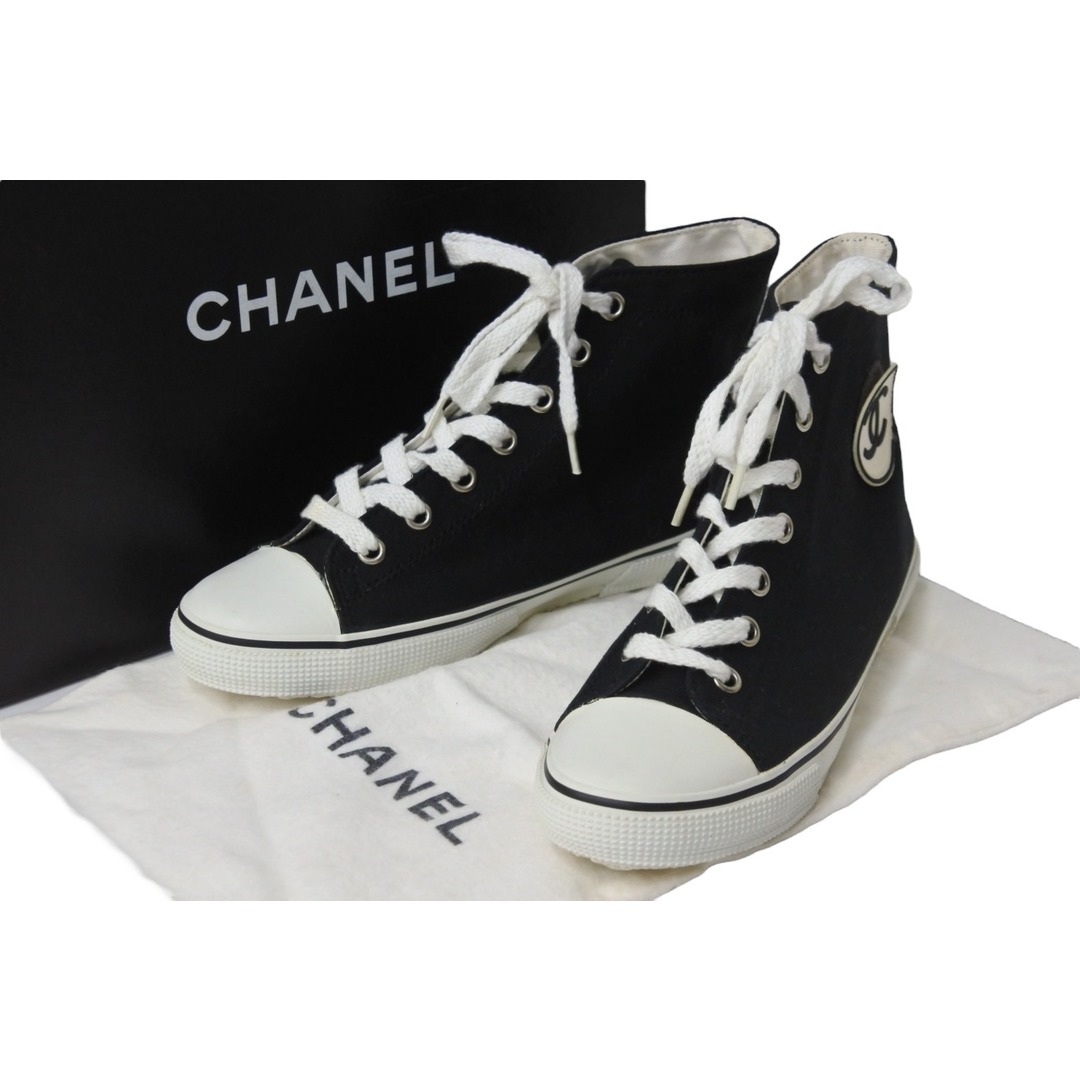 CHANEL シャネル  ココマークスニーカー  37　24cm　ブラック