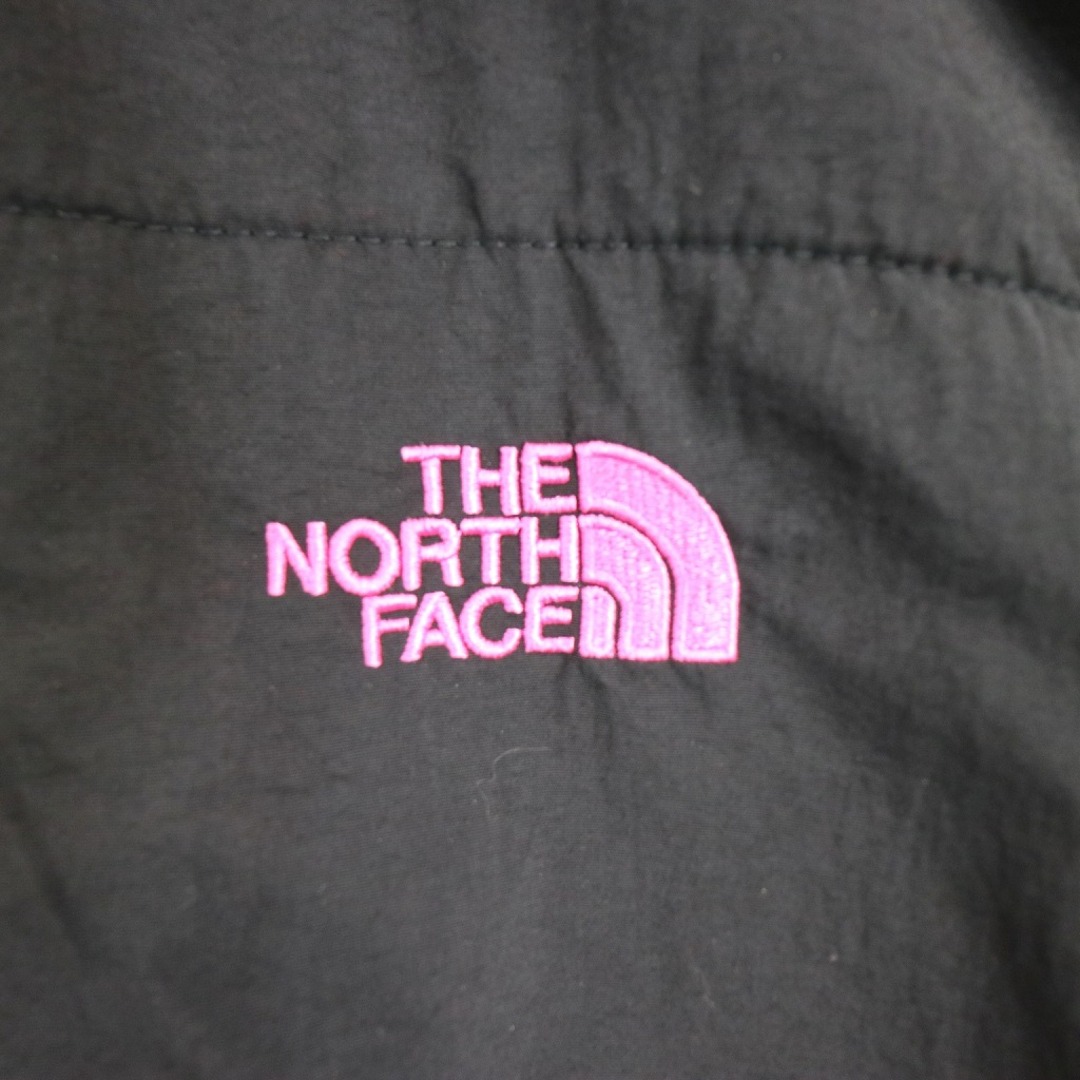 THE NORTH FACE(ザノースフェイス)のSALE/ THE NORTH FACE ノースフェイス POLARTEC ポーラテック フリースジャケット 刺繍  アウトドア ブラック (レディース XL) 中古 古着 O0649 レディースのジャケット/アウター(その他)の商品写真