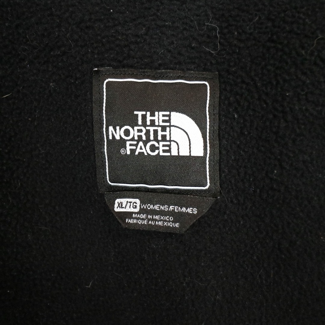 THE NORTH FACE(ザノースフェイス)のSALE/ THE NORTH FACE ノースフェイス POLARTEC ポーラテック フリースジャケット 刺繍  アウトドア ブラック (レディース XL) 中古 古着 O0649 レディースのジャケット/アウター(その他)の商品写真