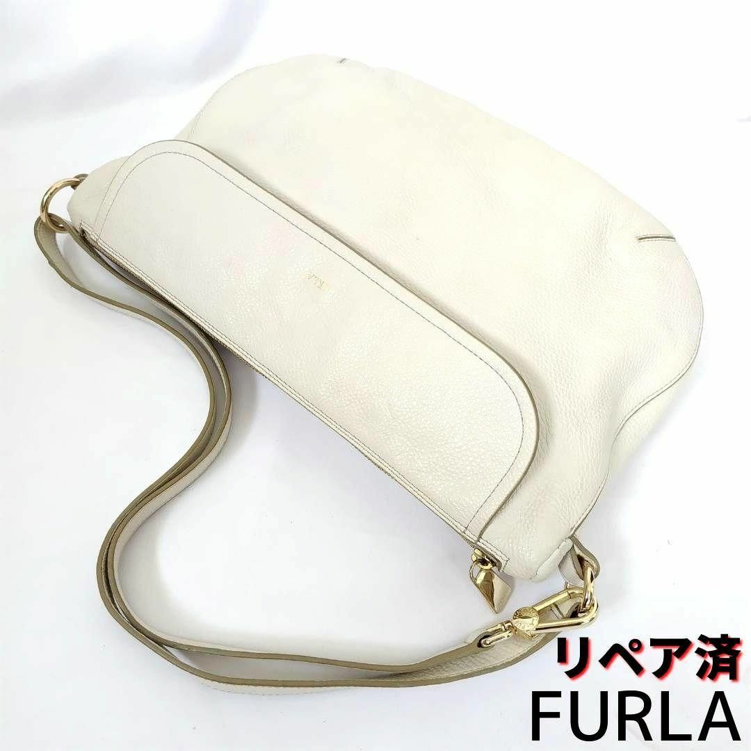 Furla(フルラ)の美品❤FURLA【フルラ】2ウェイ ショルダーバッグ オフホワイト レディースのバッグ(ショルダーバッグ)の商品写真