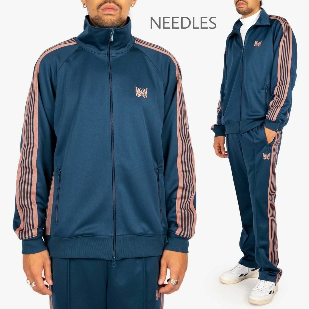 【希少】21ss Needles トラックジャケット L teal green