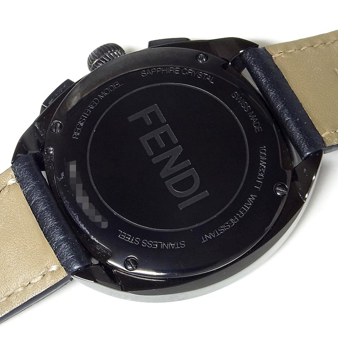 フェンディ FENDI バッグバグズ クロノグラフ モンスター 000-21200G-910 SS/純正尾錠・革ベルト クオーツ メンズ 腕時計