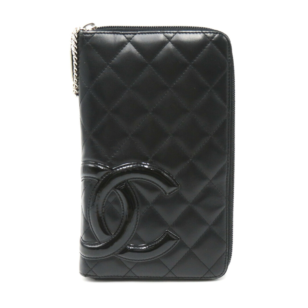 CHANEL カンボンライン シルバー金具 長財布（小銭入れあり） カーフ レディース