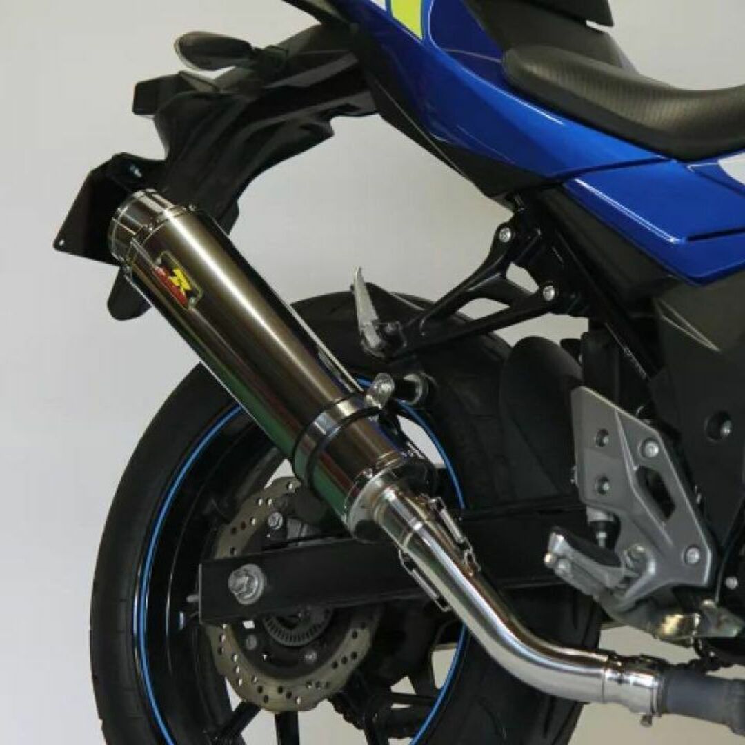 Realize GSX250R アリア SUSスラッシュ スリップオン マフラーの