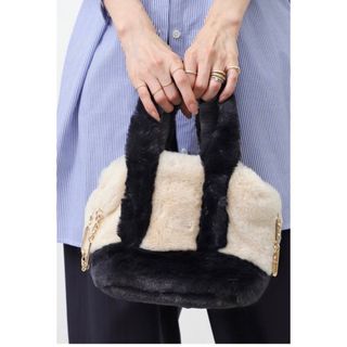 アパルトモンドゥーズィエムクラス(L'Appartement DEUXIEME CLASSE)の【GOOD GRIEF!】 FAUX FUR TOTE BAG SMALL(トートバッグ)