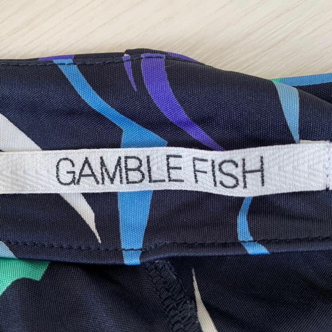 GAMBLE FISH ギャンブルフィッシュ　総柄ワンピース　ワンピース　日本製