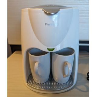 フランフラン(Francfranc)の【Francfranc】2CUP COFFEE MAKER/WHITE(コーヒーメーカー)