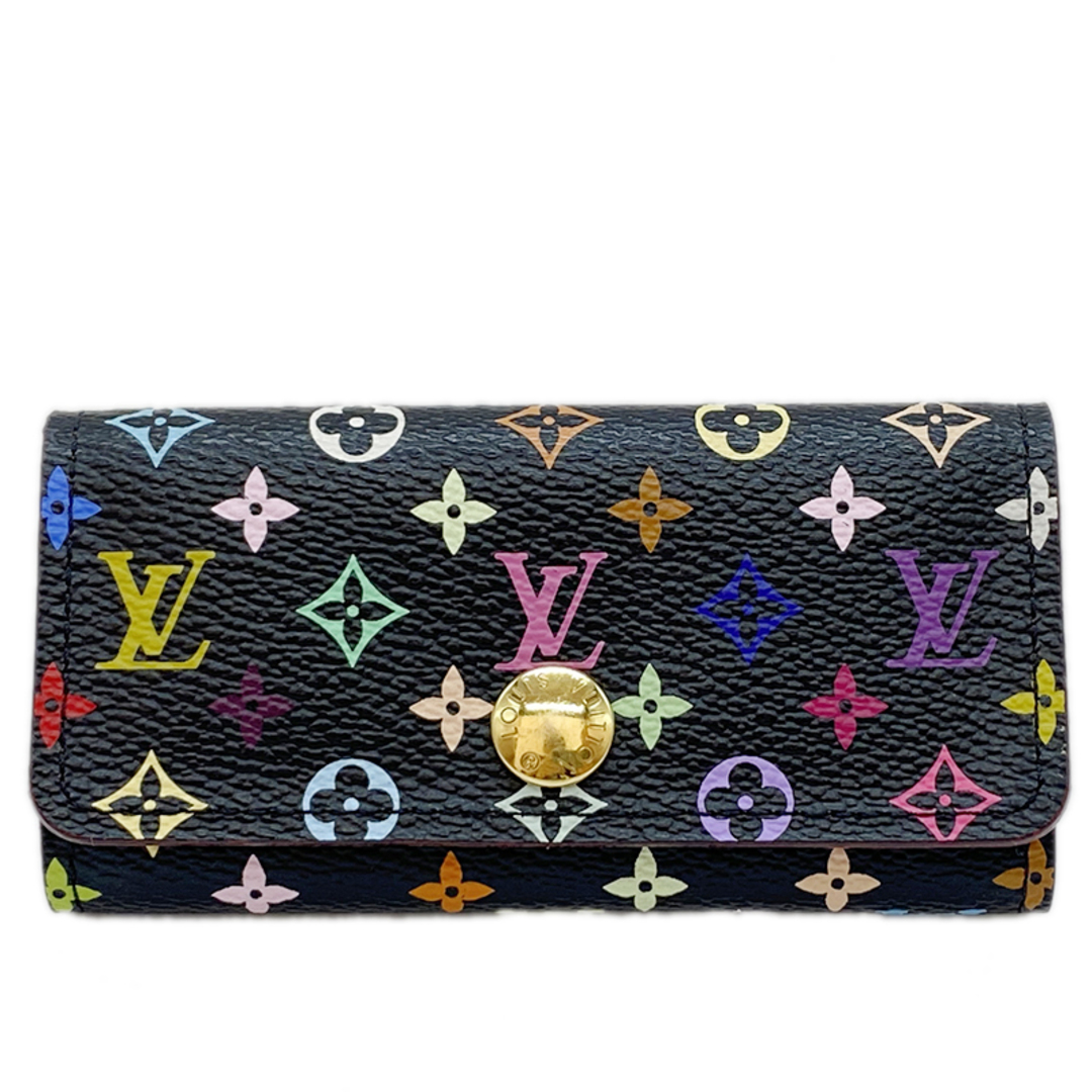 ルイ・ヴィトン LOUIS VUITTON ミュルティクレ4 M93732 ノワール モノグラム・マルチカラーキャンバス レディース キーケース