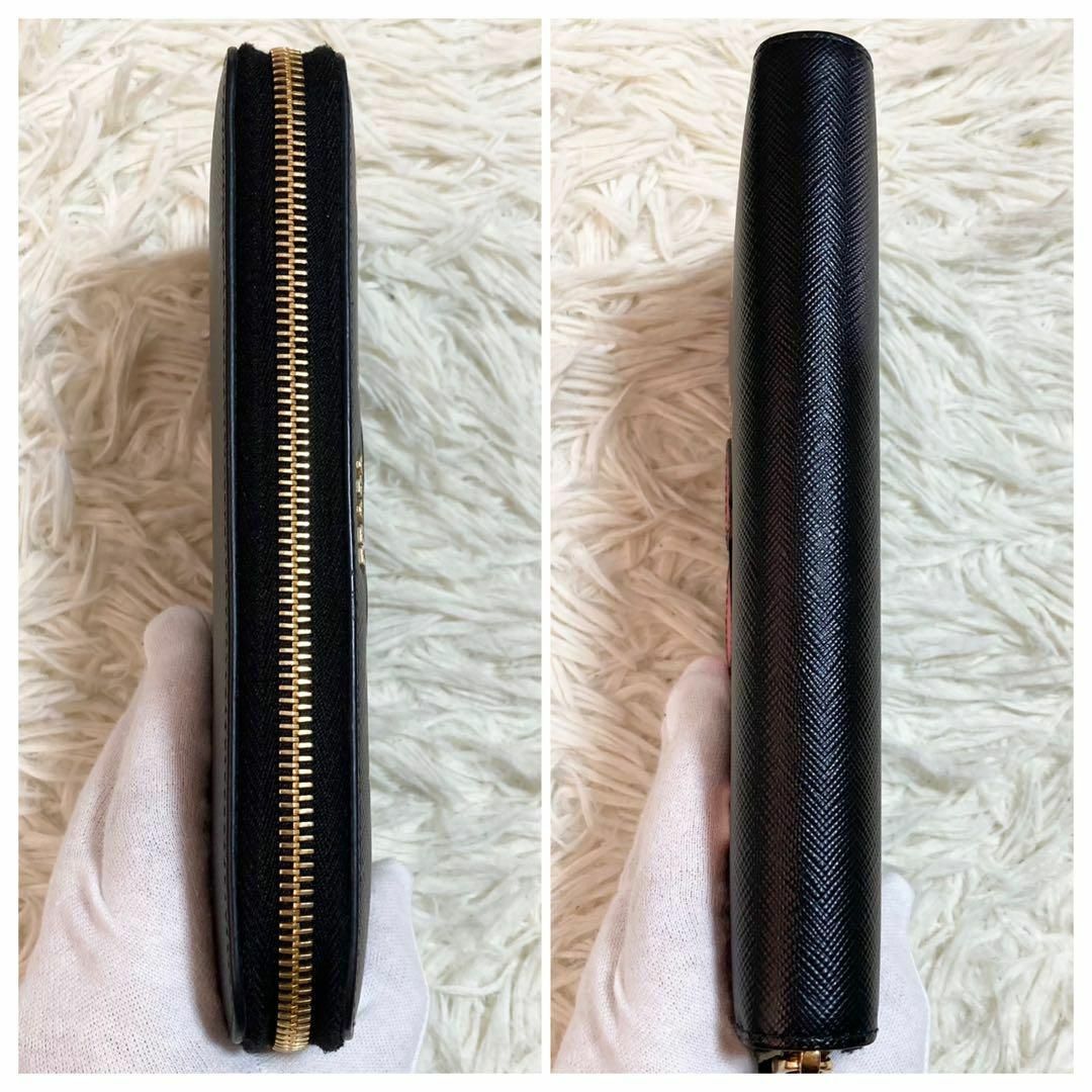 未使用級 プラダ 長財布 ユニバーサルスタジオ コラボ フランケンシュタイン 黒