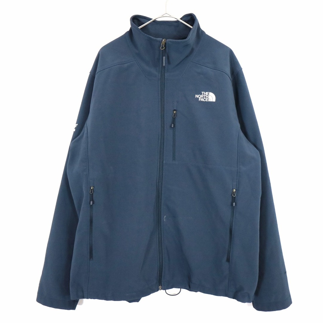 SALE/ THE NORTH FACE ノースフェイス ソフトシェルジャケット アウトドア キャンプ  ネイビー (メンズ XL)   O0713