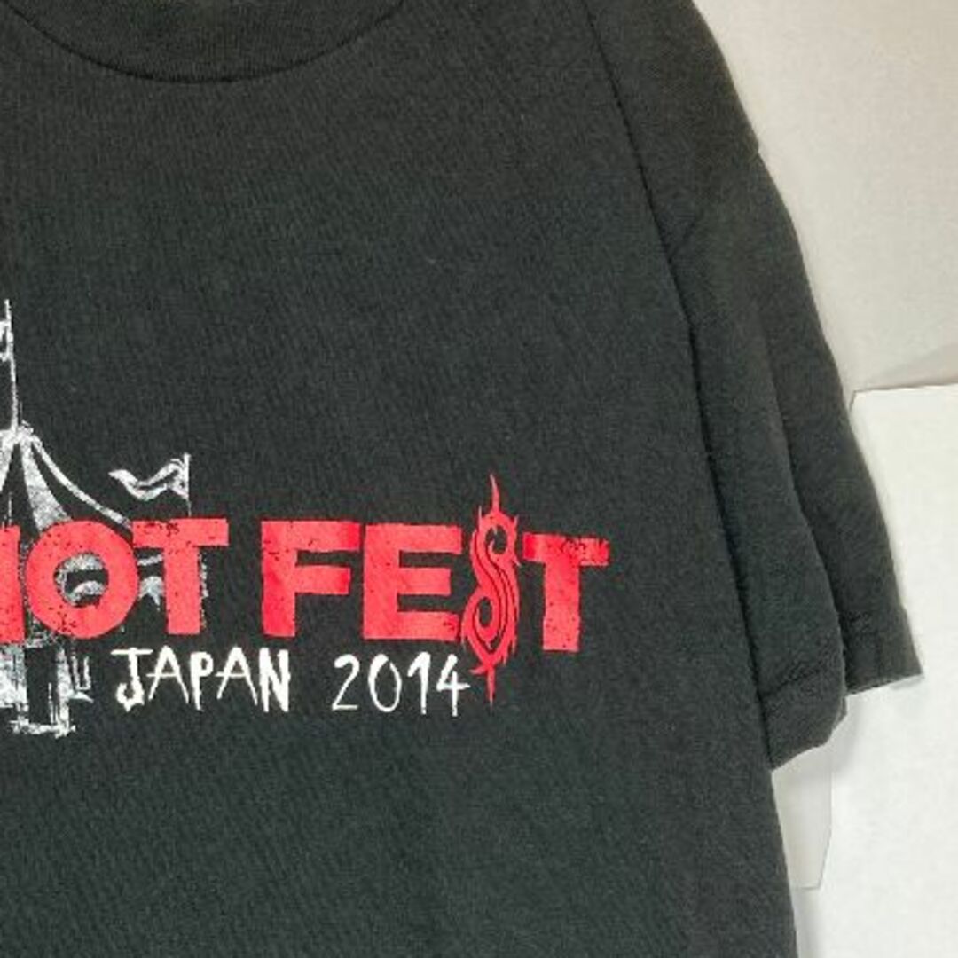 MUSIC TEE(ミュージックティー)のKNOTFEST JAPAN 2014 Tシャツ S 即購入OK メンズのトップス(Tシャツ/カットソー(半袖/袖なし))の商品写真