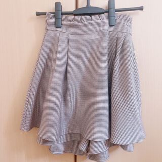 マジェスティックレゴン(MAJESTIC LEGON)のMAJESTIC LEGON キュロット 千鳥格子 ブラウン(キュロット)