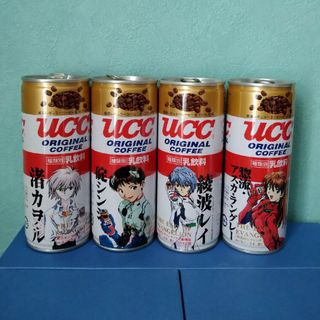 ユーシーシー(UCC)のエヴァンゲリオン UCCコーヒー缶 1997年 綾波レイ アスカ カヲル シンジ(アニメ/ゲーム)