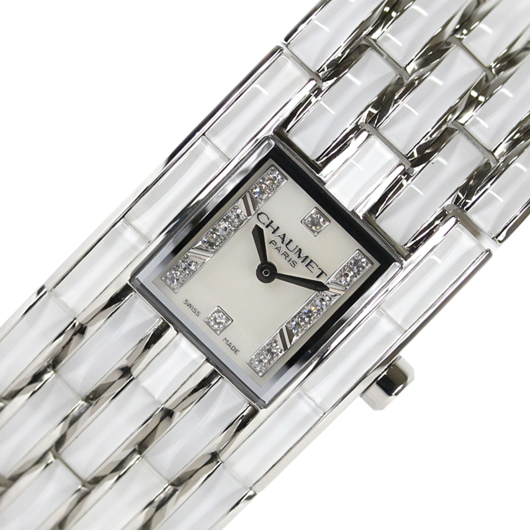 ショーメ CHAUMET ケイシス ホワイトクリスタル W19635-35A SS/クリスタル クオーツ レディース 腕時計ファッション小物
