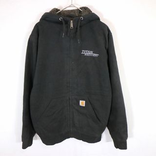 SALE/ 90年代 Carhartt カーハート パーカー 防寒  刺繍  ワーク ブラック (メンズ M)   O0755