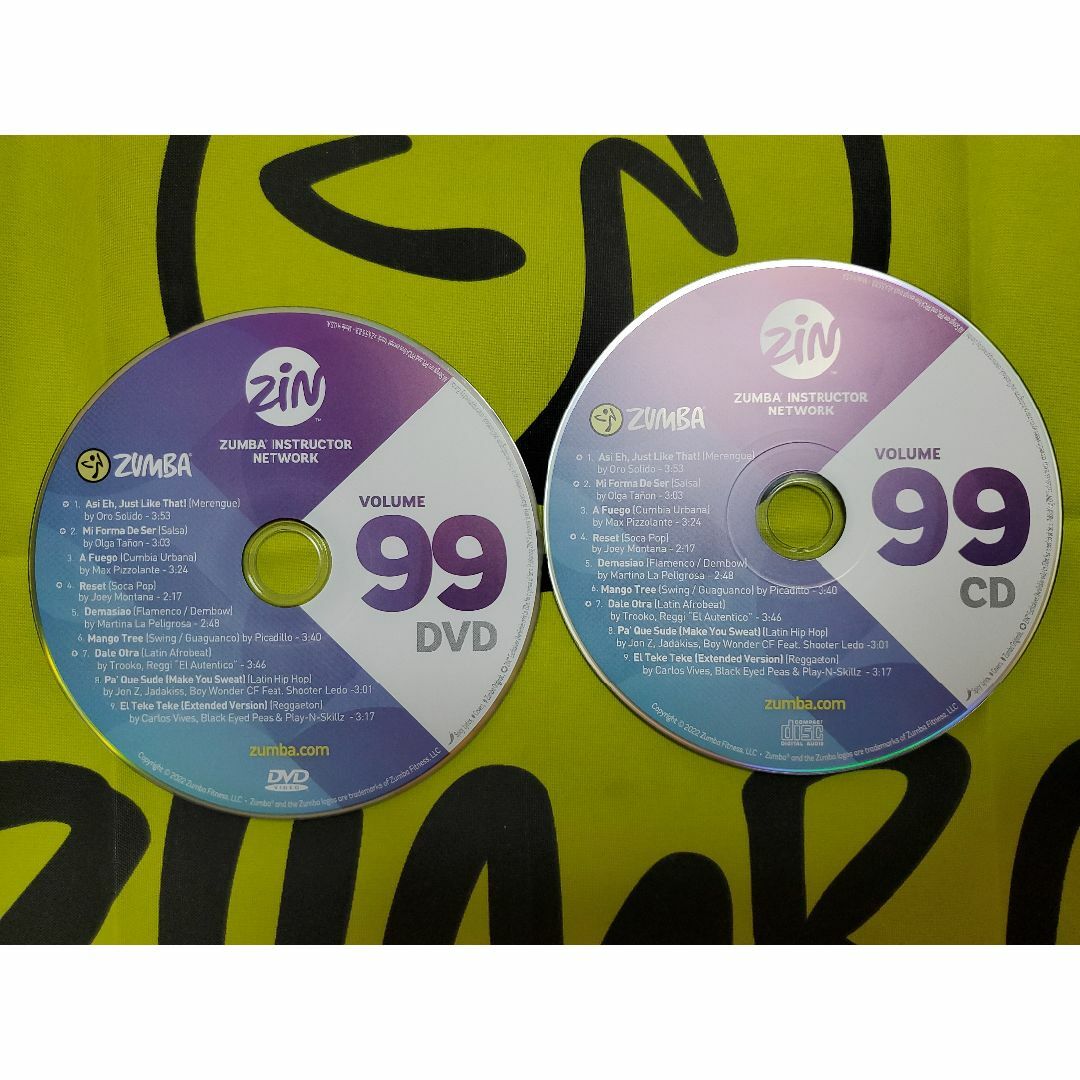 ZUMBA ズンバ ZIN99 CD ＆ DVD インストラクター専用-