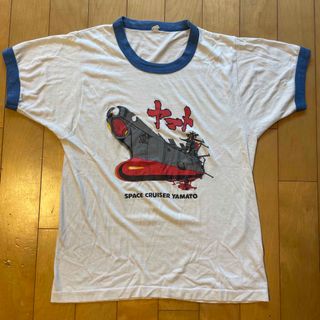 スクリーンスターズ(SCREEN STARS)の【激レア】80's 宇宙戦艦ヤマト ヴィンテージ リンガー Tシャツ アニメ(Tシャツ/カットソー(半袖/袖なし))