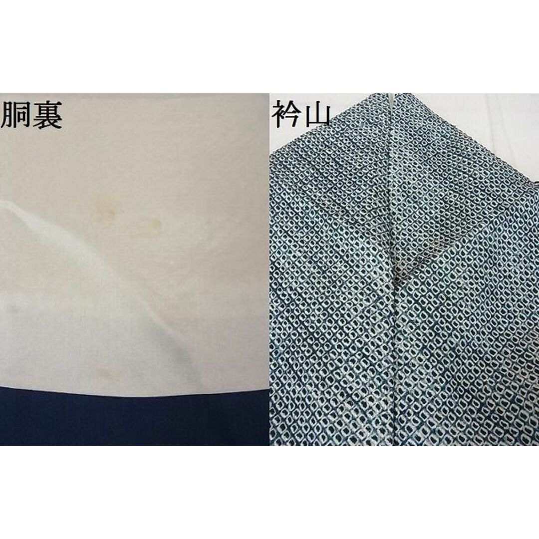 平和屋-こころ店■大変加工の良い総絞り小紋 着丈153cm 裄丈63.5cm 正絹 逸品 A-ck4681