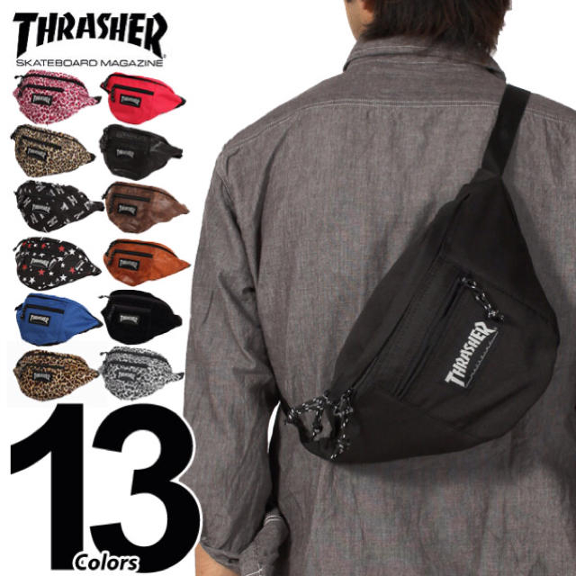 THRASHERウエストバッグ タグあり レディースのバッグ(ボディバッグ/ウエストポーチ)の商品写真