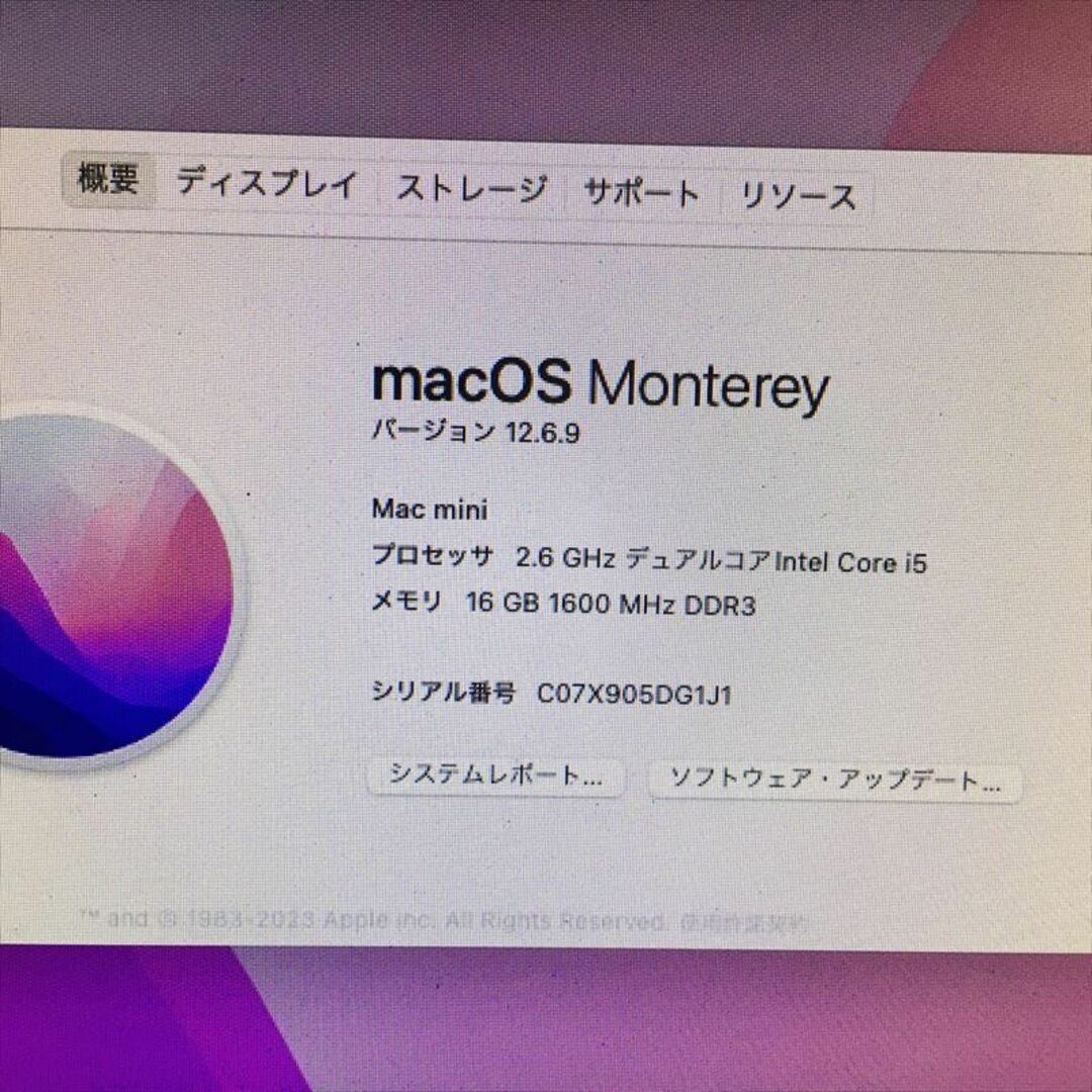 Mac mini (Late 2014)Core i5  16GB SSD1TB