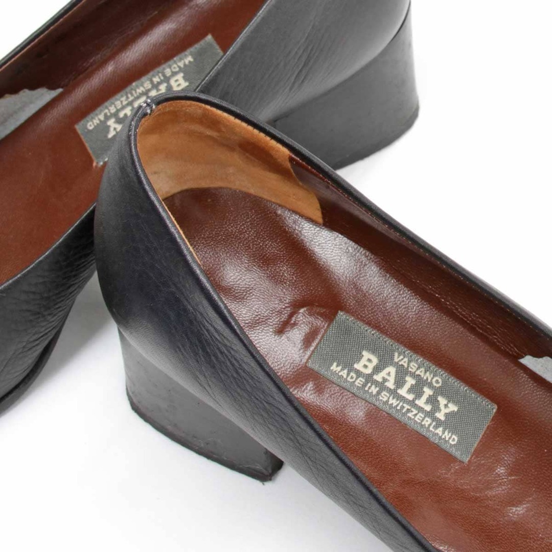 美品★BALLY  バリー 本革レザー フラットシューズ パンプス 黒