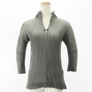 ISSEY MIYAKE - イッセイミヤケ 美品 FETE 転写 プリーツ ブルゾン