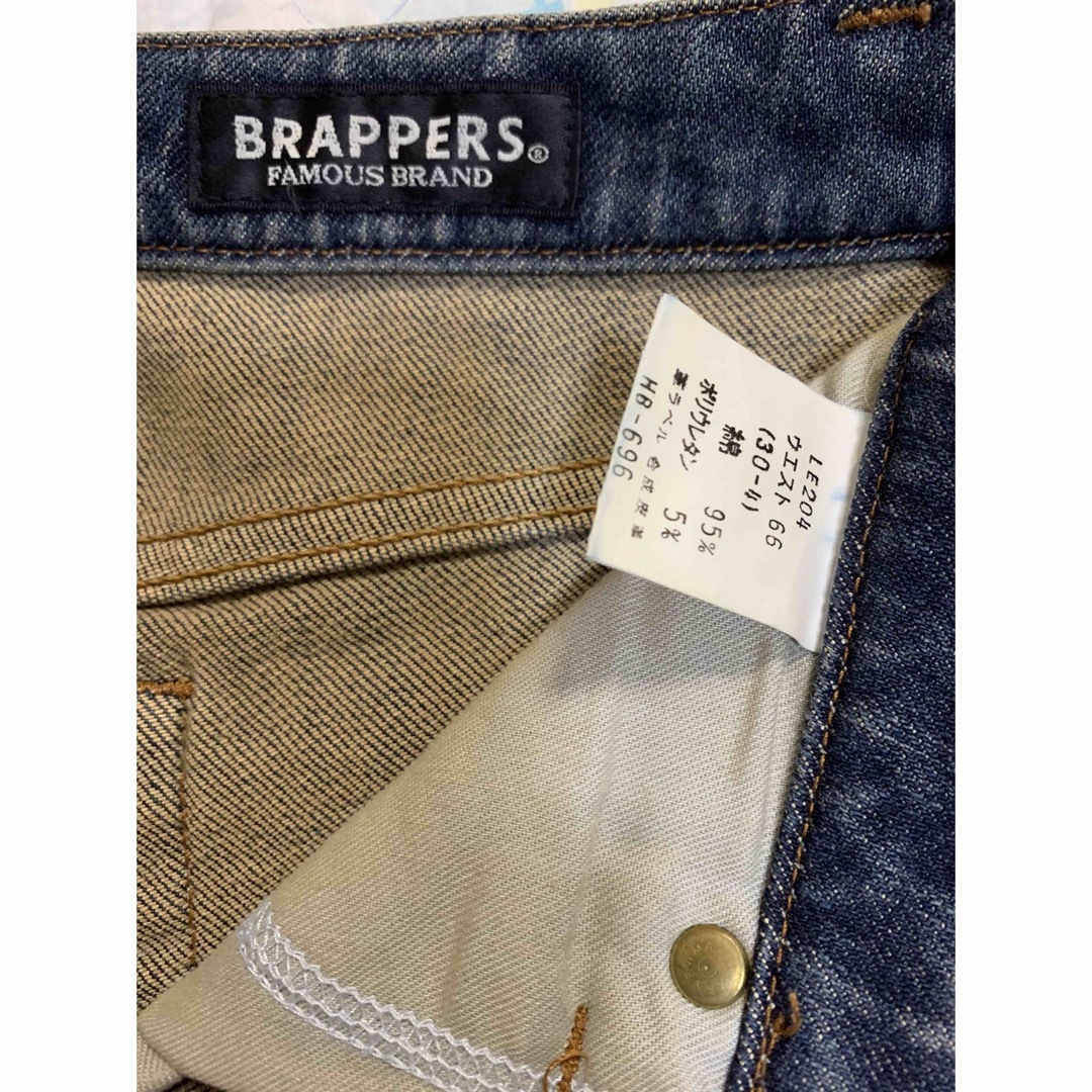 BRAPPERS(ブラッパーズ)の美品 BRAPPERS ブラッパーズ デニム ジーンズ ウエスト66 レディースのパンツ(デニム/ジーンズ)の商品写真