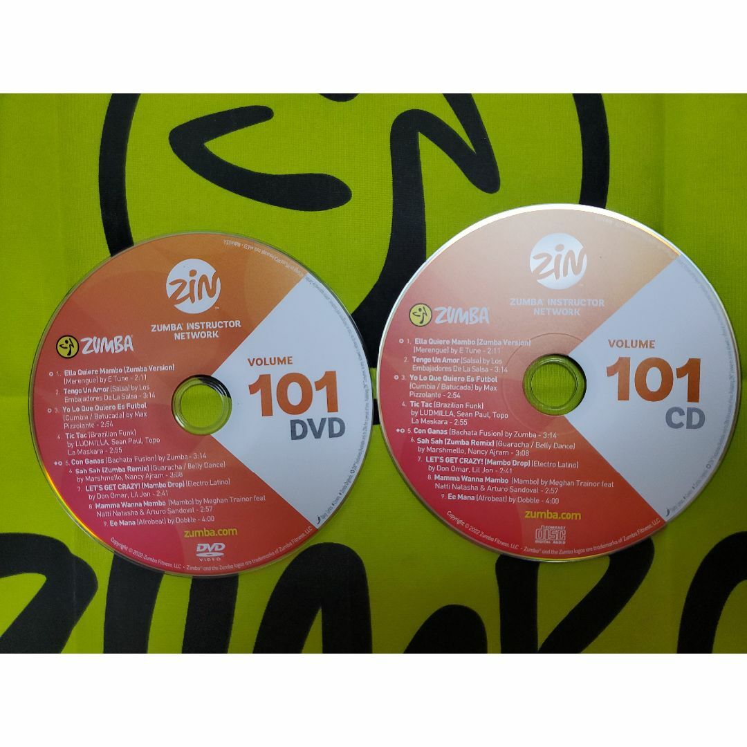 ZUMBA　ズンバ　ZIN101　CD ＆ DVD　インストラクター専用