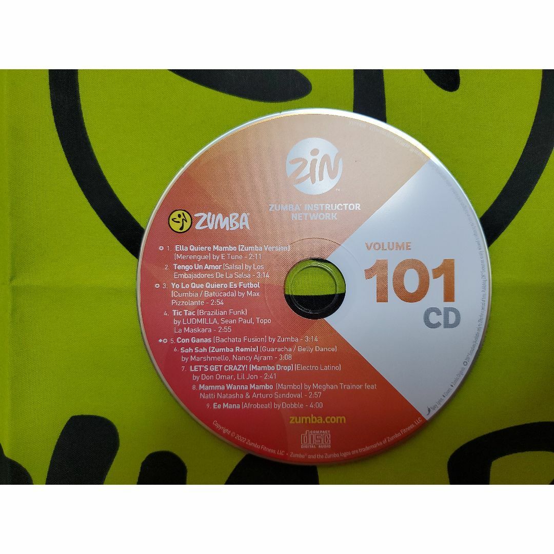 ZUMBA　ズンバ　ZIN101　CD ＆ DVD　インストラクター専用