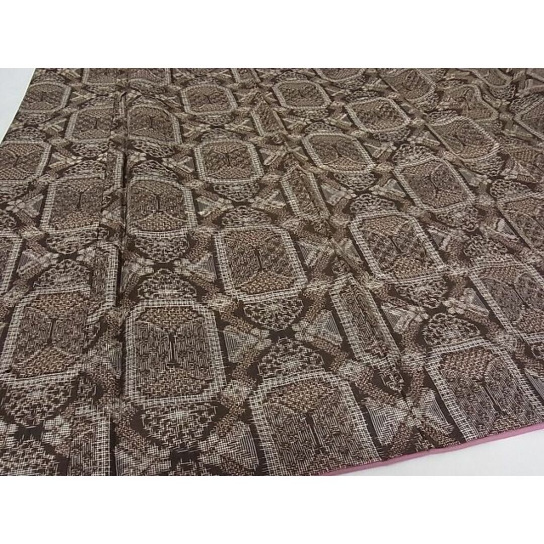 平和屋-こころ店■上質な紬 舞蝶文 着丈159cm 裄丈65cm 正絹 逸品 未使用 B-wt9190