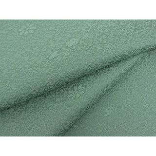 平和屋-こころ店■上質な色無地 草花丸地紋 四君子 金色 着丈167cm 裄丈65.5cm 正絹 逸品 A-ta5305
