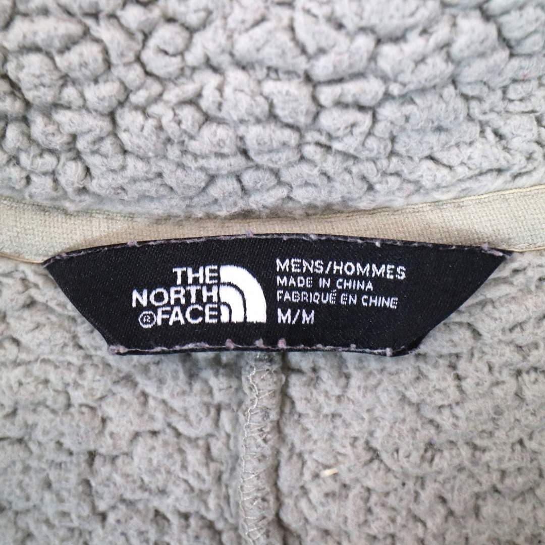 THE NORTH FACE(ザノースフェイス)のSALE/ THE NORTH FACE ノースフェイス ハーフジップ フリースジャケット アウトドア キャンプ ドラポケ  ベージュ (メンズ M) 中古 古着 O0761 メンズのジャケット/アウター(その他)の商品写真