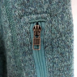 SALE/ patagonia パタゴニア ハーフジップ フリースジャケット アウトドア キャンプ ワンポイントロゴ グレー (メンズ M) O0774
