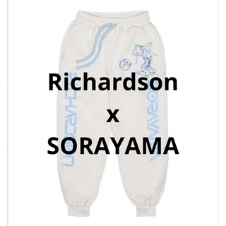 リチャードソン(Richardson)の美品 Richardson x SORAYAMA プリント スウェットパンツ(ワークパンツ/カーゴパンツ)