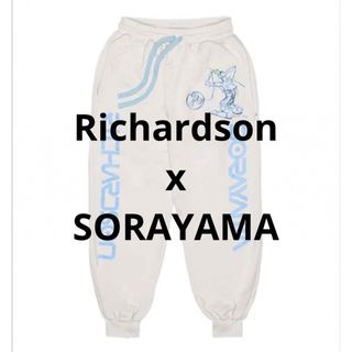 リチャードソン(Richardson)の美品 Richardson x SORAYAMA プリント スウェットパンツ(ワークパンツ/カーゴパンツ)