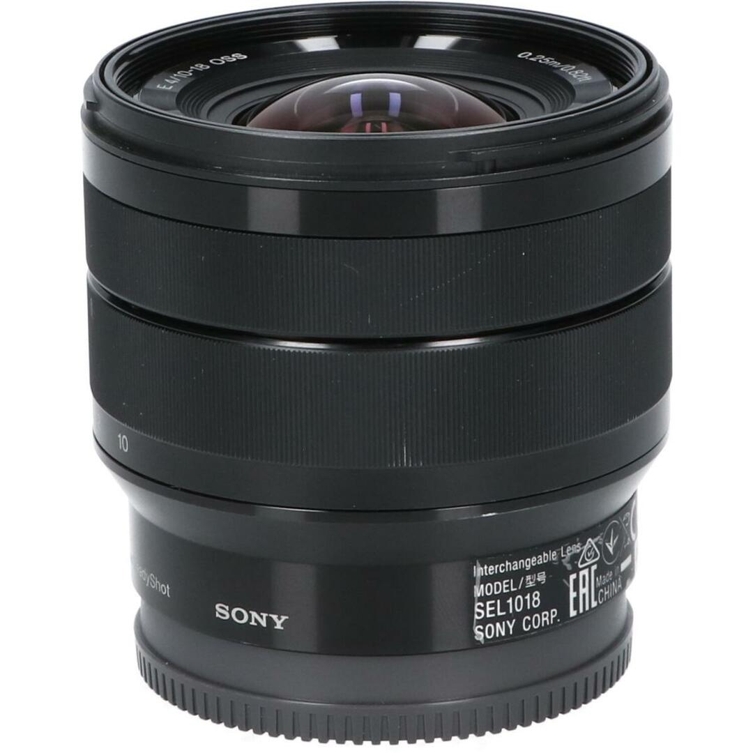 SONY(ソニー)のＳＯＮＹ　Ｅ１０－１８ｍｍ　Ｆ４ＯＳＳ（ＳＥＬ１０１８） スマホ/家電/カメラのカメラ(レンズ(ズーム))の商品写真