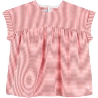 プチバトー(PETIT BATEAU)の[プチバトー] ミラレ カットソー ベビー  半袖　ボーダー　ストライプ(Ｔシャツ)