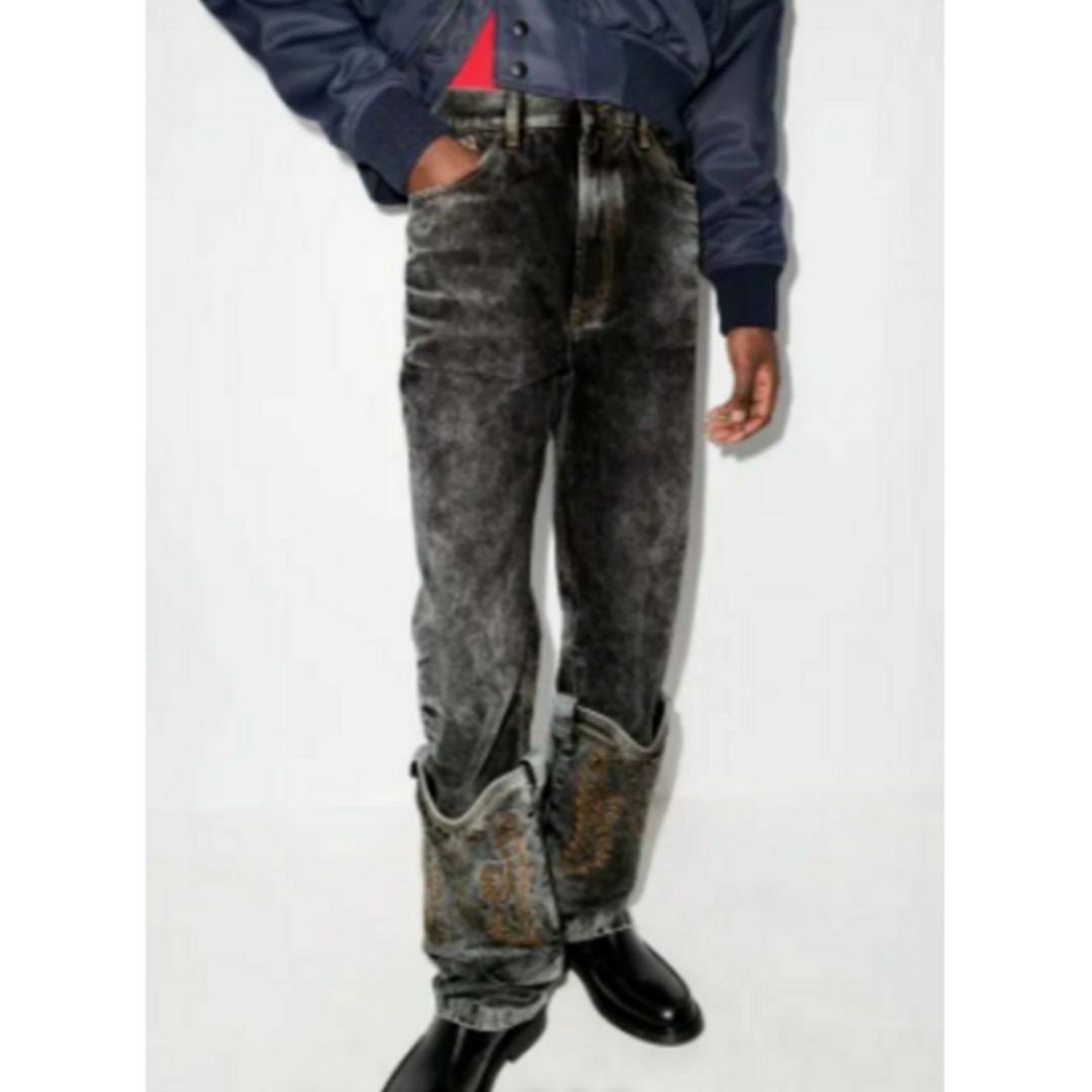 Y/PROJECT Cowboy-Cuff Straight Jeans