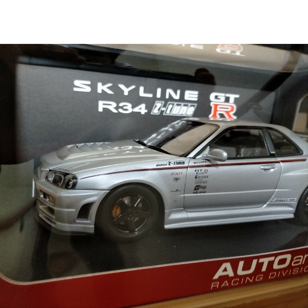 絶版　スカイライン　1/18　オートアート　R34 GT-R Ｚ tuneミニカー