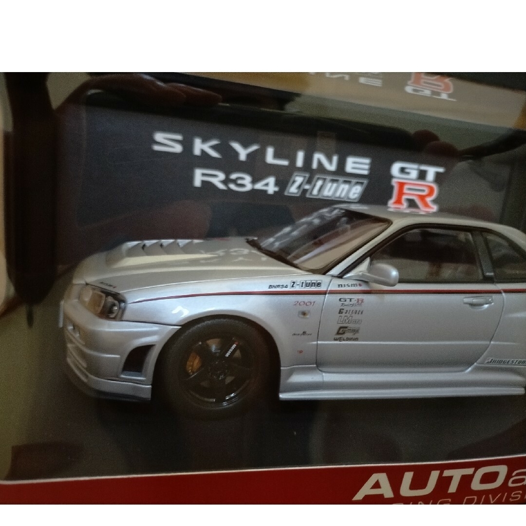 絶版 スカイライン 1/18 オートアート R34 GT-R Ｚ