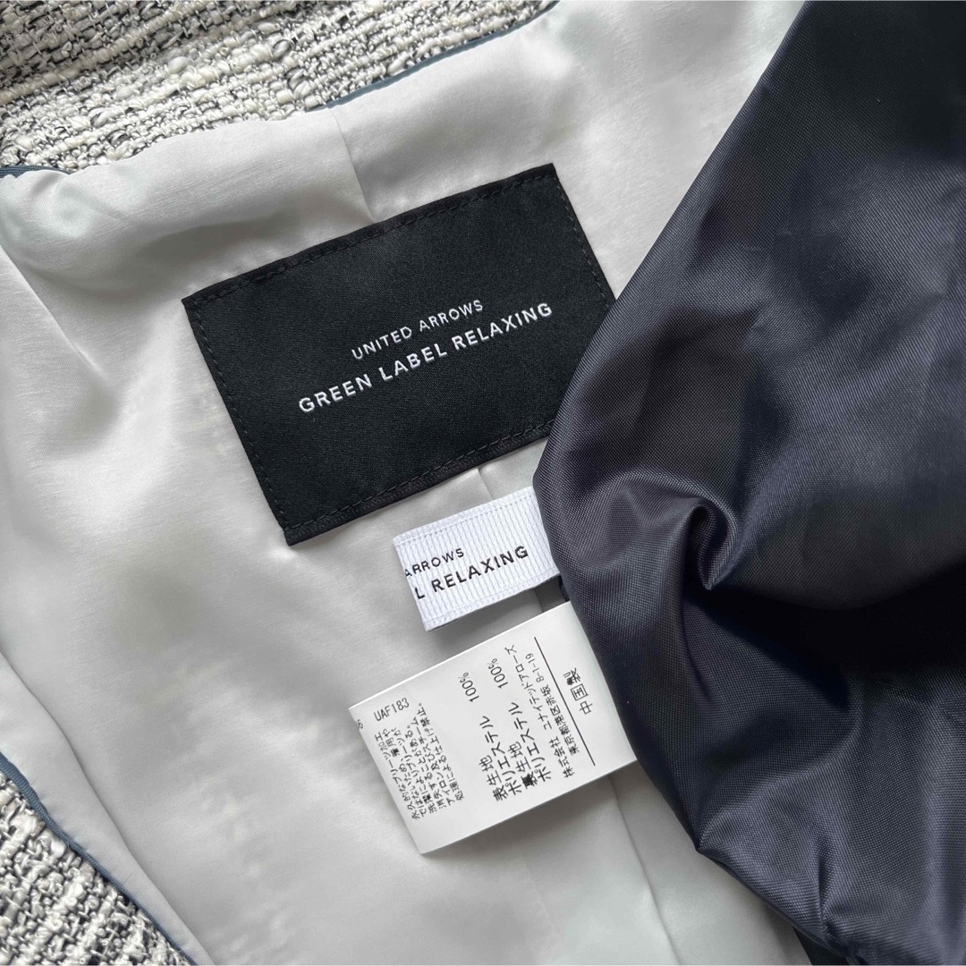 UNITED ARROWS green label relaxing(ユナイテッドアローズグリーンレーベルリラクシング)の新品あり☆Green Label Relaxingノーカラージャケット　七五三 レディースのジャケット/アウター(ノーカラージャケット)の商品写真