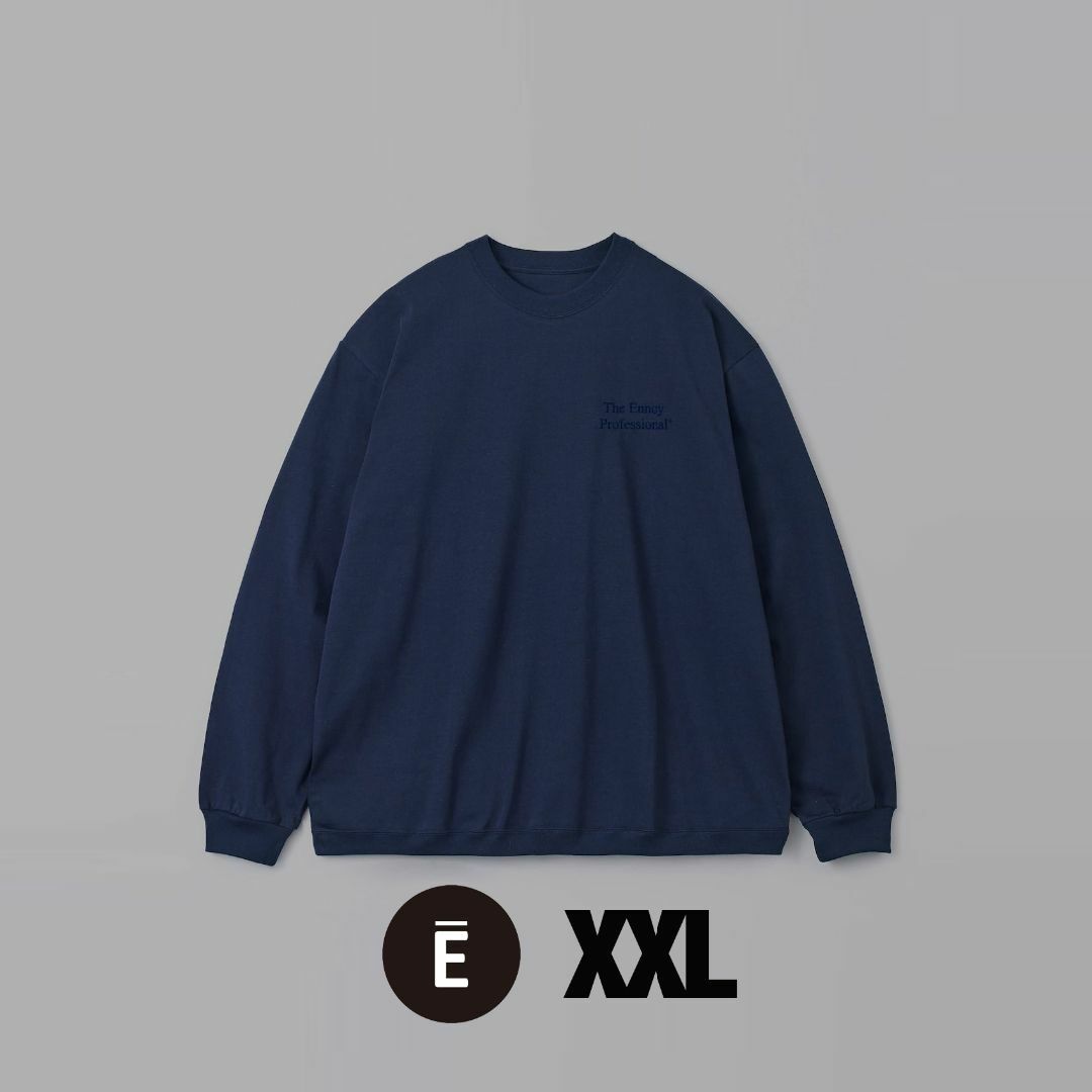 ennoy Long sleeve hem rib tee (NAVY) XXL-